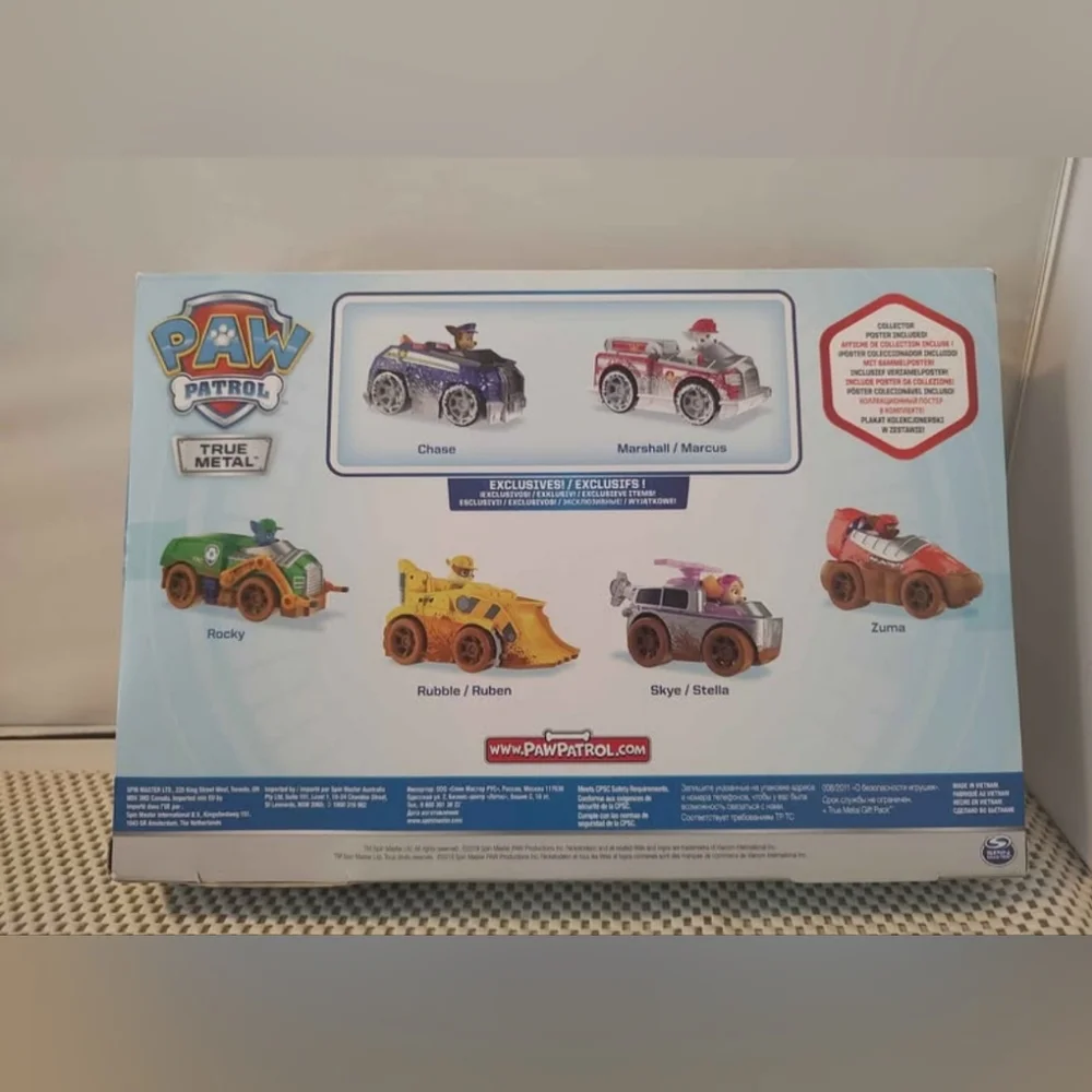 Paw Patrol Off Road Mud Gift Pack True Metal Nickelodeon 6 vehicles NWT Cars